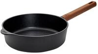 Woll Guss-Hochrandpfanne ECO LOGIC QXR, schwarz, Aluminium