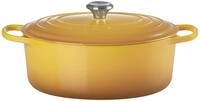 LE CREUSET Br&auml;ter Oval Nectar SIGNATURE, gold, Gusseisen