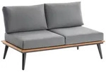 Niehoff-Garden 2er-Loungebank SERRA, anthrazit, Stoff
