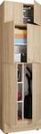 VCM Putzschrank LONA, Eiche s&auml;gerau/sonoma, Holznachbildung