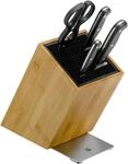 WMF Messerblock 5-tlg. Spitzenklasse Plus, braun, Bambus