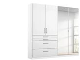 Dreht&uuml;renschrank Homburg - wei&szlig; - 181 cm - 197 cm - cm 54,0 - Sconto