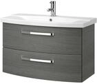 Waschtischkombination Hard - grau - 84 cm - 53,7 cm - cm 46,0 - Sconto
