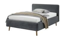 Polsterbett - grau - Materialmix - 161 cm - 105 cm - M&ouml;bel Kraft