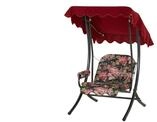 Angerer Hollywoodschaukel Nebraska - rot - Materialmix - 100 cm - 160 cm - cm 145,0 -