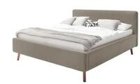 Polsterbett - braun - Materialmix - 181 cm - 105 cm - M&ouml;bel Kraft