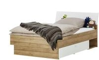 Bett - holzfarben - Materialmix - 127 cm - 91 cm - M&ouml;bel Kraft