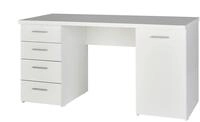 Schreibtisch - wei&szlig; - Materialmix - 145 cm - 76 cm - cm 60,0 - M&ouml;bel Kraft