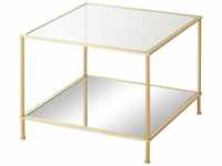 Beistelltisch - gold - Materialmix - 60 cm - 45 cm - 60 cm - Möbel Kraft