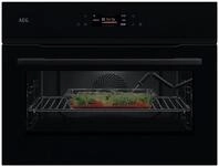 AEG NKK8N621B MealAssist Kompaktbackofen mit Mikrowelle Schwarz