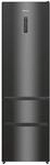 Hisense RM469N4AFD1 K�hl-Gefrier-Kombination Schwarz Edelstahl