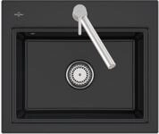 Villeroy & Boch Subway Style 60 S Pure Black - 3366 01 R7 Keramiksp�le