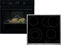 AEG 801419075, AEG AB42BP Set Backofen BP3100B + Glaskeramikkochfeld HK634060XB SL*,