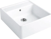 VILLEROY & BOCH 632061R1+HL2, Villeroy & Boch Sp&uuml;lstein Einzelbecken Wei&szlig; (alpin) -