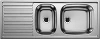 BLANCO 500847S, Blanco Top EZS 11 x 4 Edelstahlsp&uuml;le Naturfinish Set