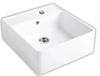 VILLEROY & BOCH 632062KG+HL2+3, Villeroy & Boch Sp&uuml;lstein Einzelbecken Snow White -