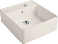 VILLEROY & BOCH 632062KR+HL2+3, Villeroy & Boch Sp&uuml;lstein Einzelbecken Crema -...