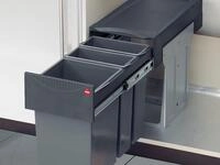 Hailo AS Terzett 15/7/7 dunkelgrau - 3666191 Einbau Abfallsammler