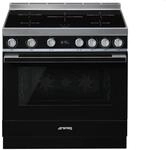 Smeg CPF9IPBL Induktion Standherd Schwarz