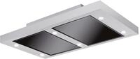 Silverline Altena ALD104.1S Deckenhaube 100 cm Edelstahl/Schwarzglas