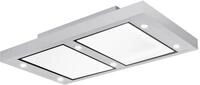 Silverline Altena ALD124.1W Deckenhaube 120 cm Edelstahl/Wei�glas