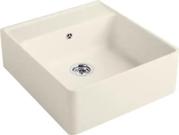 VILLEROY & BOCH 6320 61 FU, Villeroy & Boch Sp&uuml;lstein Einzelbecken Ivory - 6320 61