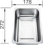 BLANCO 220736, Blanco 220 736 Resteschale Edelstahl