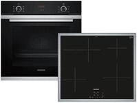 Siemens EQ212XA01Z Set Backofen HB213ABS0 Edelstahl + Induktionskochfeld EH64KBFB5E