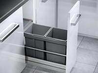 Hailo AS Tandem 15/15 dunkelgrau - 3669001 Einbau Abfallsammler
