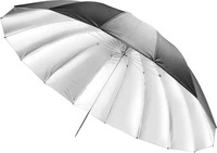 walimex pro 17191, Walimex pro Reflexschirm schwarz/silberf. 180 cm