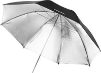 walimex pro 17666, walimex pro Walimex Reflexschirm schwarz/silber 109 cm