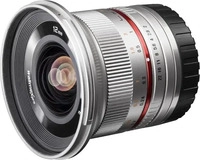 walimex pro 20195, Walimex pro MF 12mm F2,0 APS-C Sony E Mount Objektiv silber