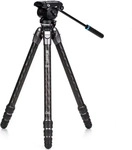Benro MAC-TTOR34CLVS4PRO, Benro Stativ Tortoise 34CLV + S4PRO Video Kit Carbon