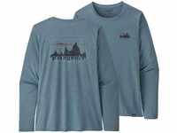 Patagonia - Atmungsaktives T-Shirt - W's L/S Cap Cool Daily Graphic Shirt 73 Skyline