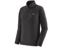 Patagonia - Atmungsaktiver Pullover - W's R1 Air Zip Neck Black für Damen - Größe