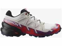 Salomon - Trailrunning-Schuhe - Speedcross 6 W White/Sparkling Grape/Fiery Red für