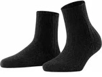 Falke Bedsock Rib Damen Haussocken black (3009) 35-38