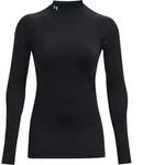 Under Armour Women's Coldgear Authentics Mock Neck black white (001) L