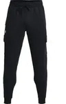 Under Armour Rival Fleece Cargo Jogger black white (001) L
