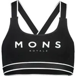 Mons Royale Womens Stella Merino X-back Bra black (1) XS