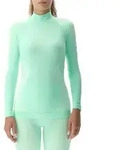 Uyn Woman Evolutyon Underwear Shirt Long Sleeve Turtle Neck light green/white/white