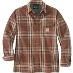 Carhartt Relaxed Fit Heavyweight Flannel Sherpa-lined Shirt Jac burnt sienna...