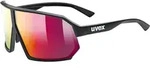Uvex Sportstyle 237 black mat mirror red cat. 2 one size
