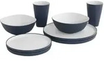 Outwell Gala 2 Person Dinner Set Navy Night blue & grey