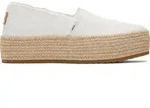 Toms Valencia white canvas/fray 42