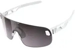 POC Elicit + hydrogen white/clarity road/sunny silver (9545) One Size