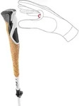 LEKI Cross Trail FX Superlite white-envy-black 110 - 130 cm