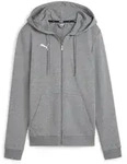 Puma Teamgoal Casuals Hooded Jacket Wmn medium gray heather-puma white (33) XS