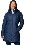 Columbia Women's Heavenly Long Hooded Insulated Jacket collegiate navy (464) M