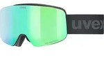 Uvex Pwdr black matt mirror green one size